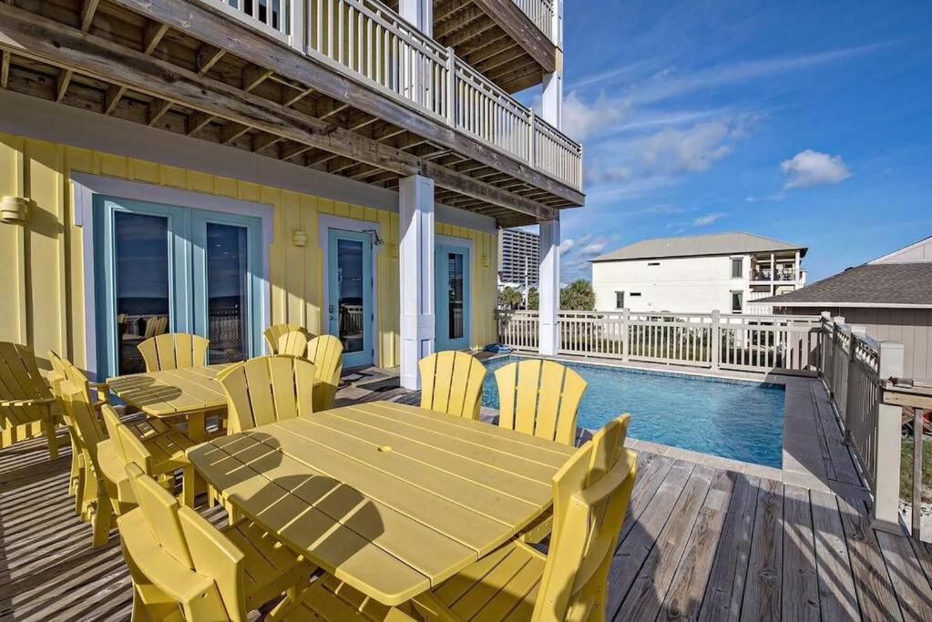 Beachfront~8Bedrooms~Lemonshello Gulf Shores Bagian luar foto
